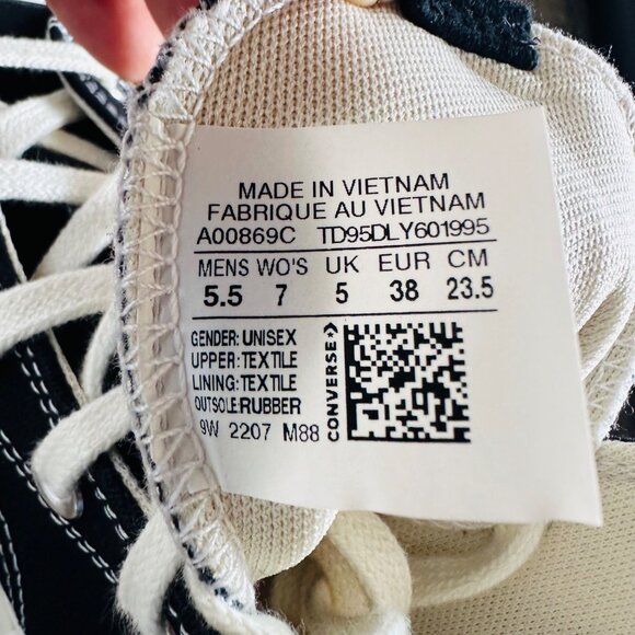 Rare Converse Run Star Legacy CX Hi Platform 7 Women Shoes Sneaker Black A00869C - Picture 7 of 12